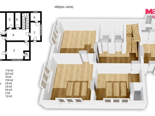 Prodej domu 200 m², pozemek 1109 m²
