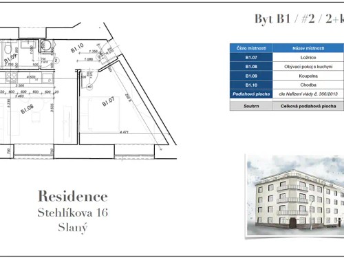 Prodej bytu 2+kk 40 m²
