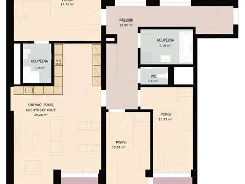 Prodej bytu 4+kk 105 m²