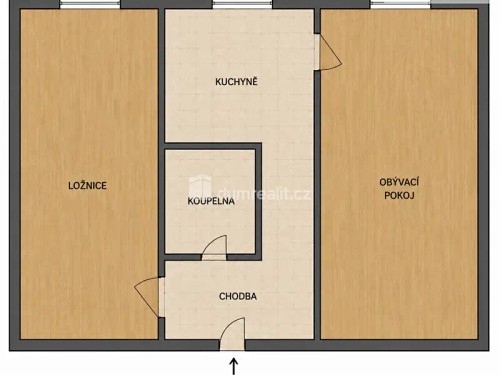 Prodej bytu 2+1 54 m²