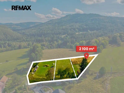 Prodej stavebního pozemku 2100 m²