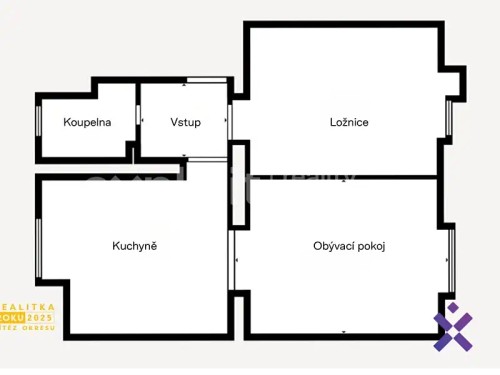 Prodej bytu 2+1 55 m²