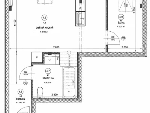 Prodej bytu 2+kk 48 m²