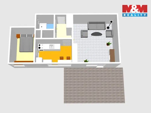 Prodej bytu 2+1 49 m²