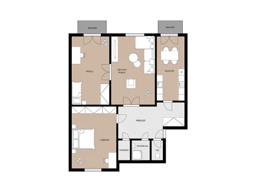 Prodaný  byt 3+1 97 m²