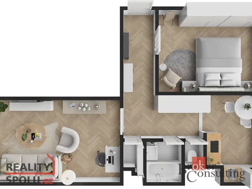 Prodaný byt 2+1 55 m²