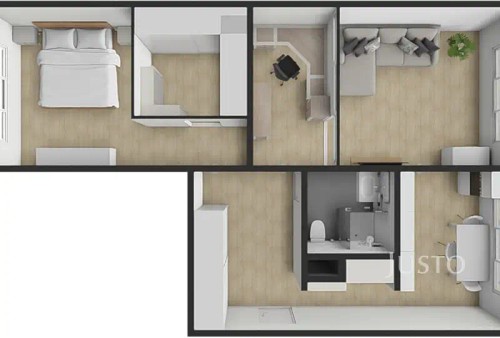 Prodaný byt 2+1 66 m²