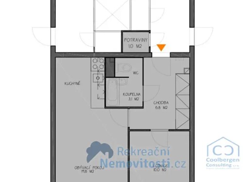 Prodaný byt 2+kk 47 m²