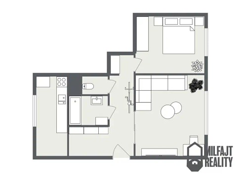 Prodaný  byt 2+1 56 m²