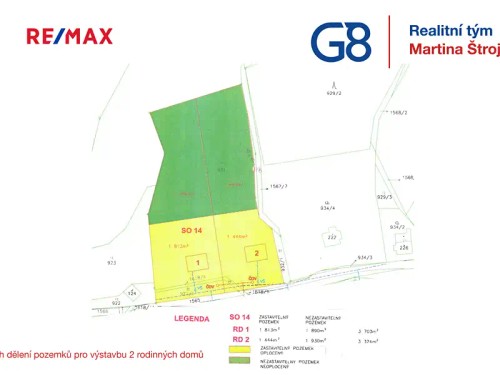 Prodej stavebního pozemku 3700 m²