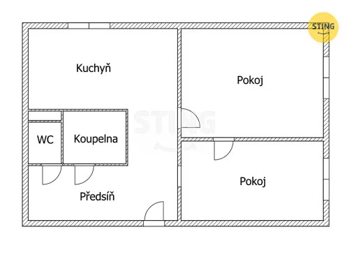 Prodej bytu 2+1 70 m²