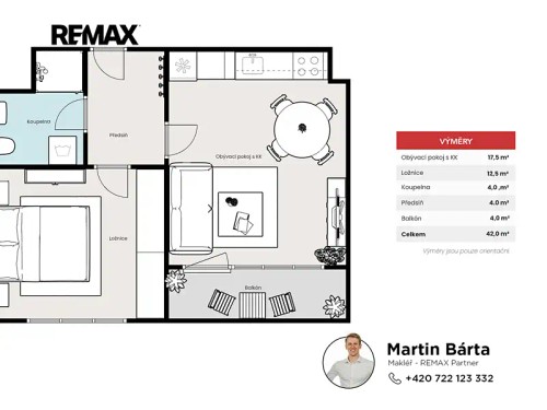 Prodej bytu 2+kk 42 m²