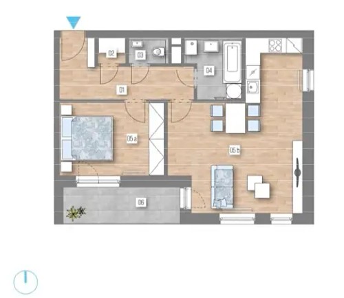 Prodaný byt 2+kk 60 m²