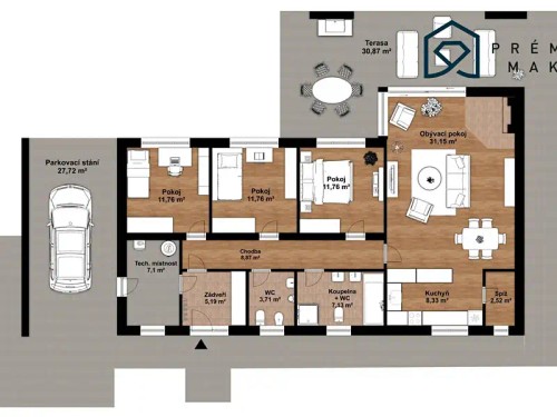 Prodej stavebního pozemku 770 m²