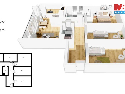 Prodaný  byt 4+kk 87 m²