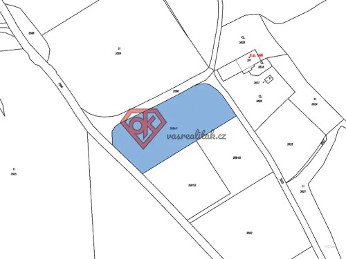 Prodej stavebního pozemku 3200 m²