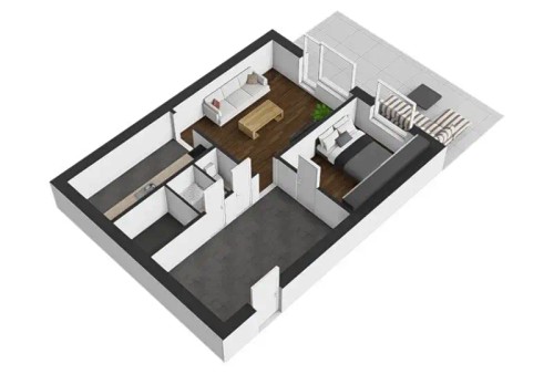 Prodej bytu 2+1 56 m²