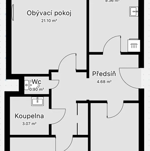 Prodaný  byt 3+1 65 m²