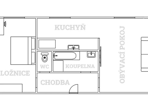 Prodaný byt 2+1 54 m²