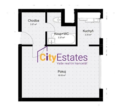 Prodej bytu 1+kk 30 m²