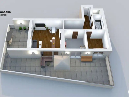 Prodaný byt 3+kk 80 m²