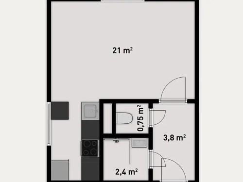 Prodaný  byt 1+kk 29 m²