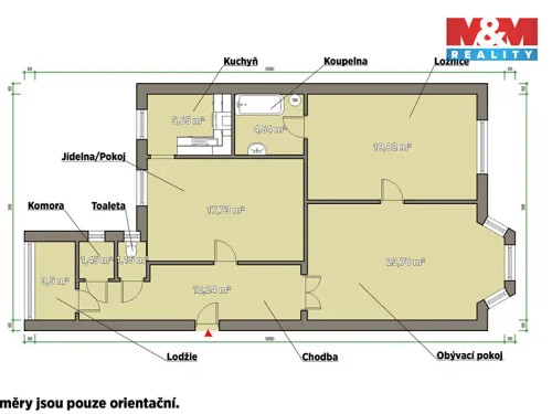 Prodaný byt 3+1 100 m²