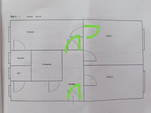 Prodej bytu 2+1 53 m²