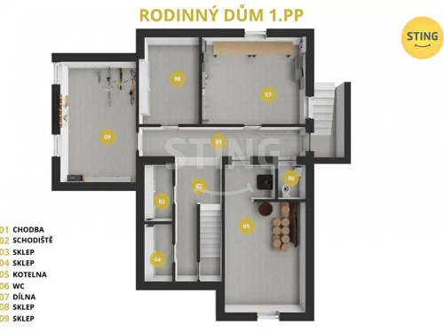 Prodej vily 300 m², pozemek 1197 m²
