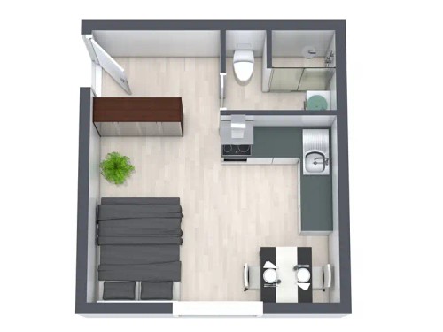 Prodaný  byt 1+kk 23 m²