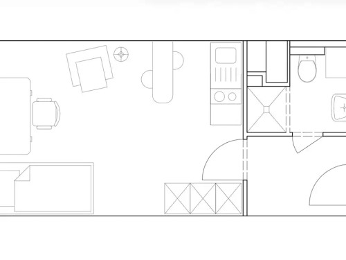Prodaný  byt 1+kk 26 m²