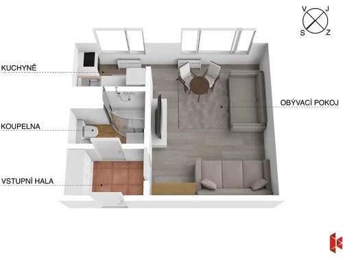 Prodej bytu 1+kk 26 m²