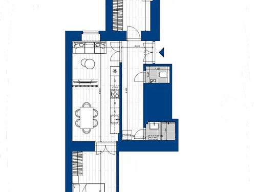 Prodaný byt 3+kk 62 m²