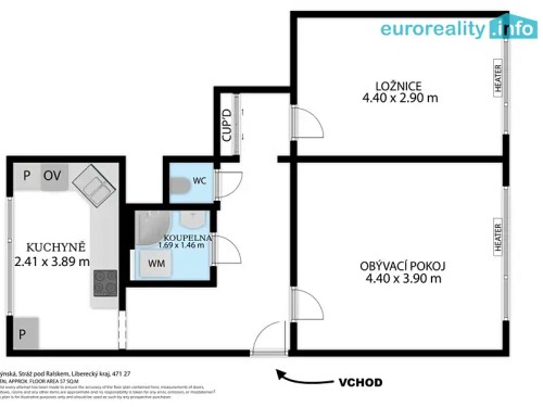 Prodaný byt 2+1 56 m²