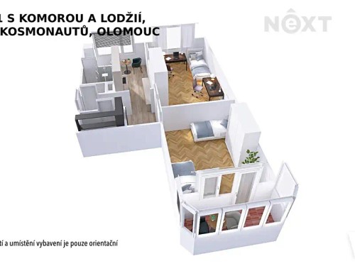 Prodej bytu 2+1 60 m²