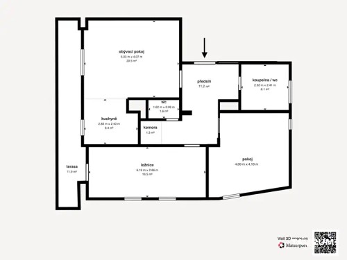 Prodej bytu 3+kk 79 m²