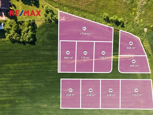 Prodej stavebního pozemku 1322 m²