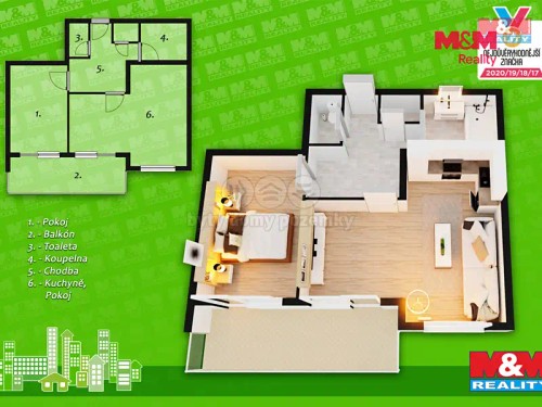Prodej bytu 2+kk 64 m²