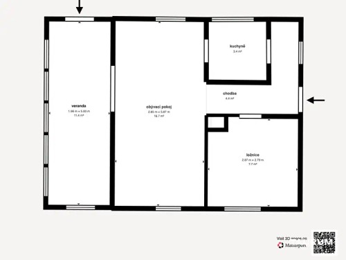 Prodej chaty 45 m², pozemek 48 m²