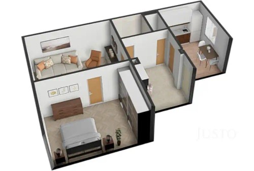 Prodaný  byt 2+1 52 m²