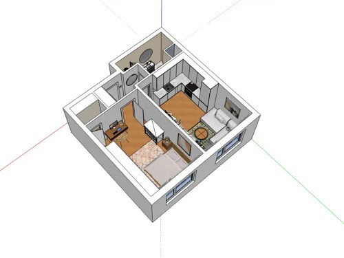 Prodaný  byt 2+kk 46 m²