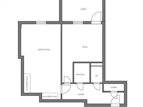 Prodaný  byt 2+kk 52 m²