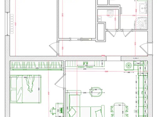 Prodaný  byt 4+kk 72 m²