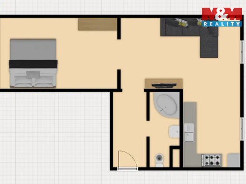 Prodaný byt 2+1 61 m²