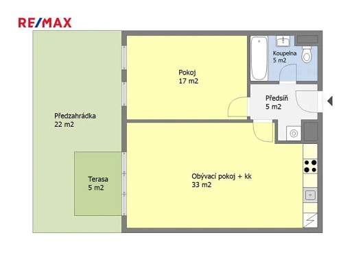 Prodej bytu 2+kk 59 m²