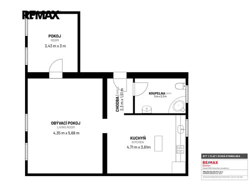 Prodej bytu 2+1 67 m²