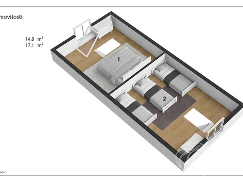 Prodaná  chata 76 m², pozemek 717 m²