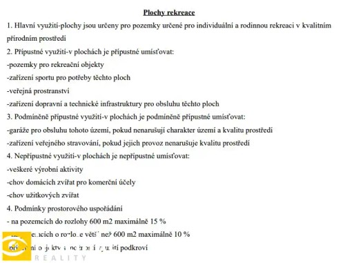 Prodej stavebního pozemku 1494 m²