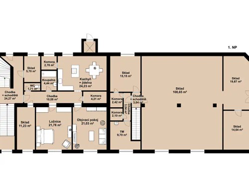 Prodej domu 932 m², pozemek 1353 m²