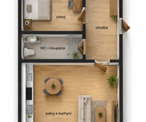 Prodej bytu 2+kk 60 m²